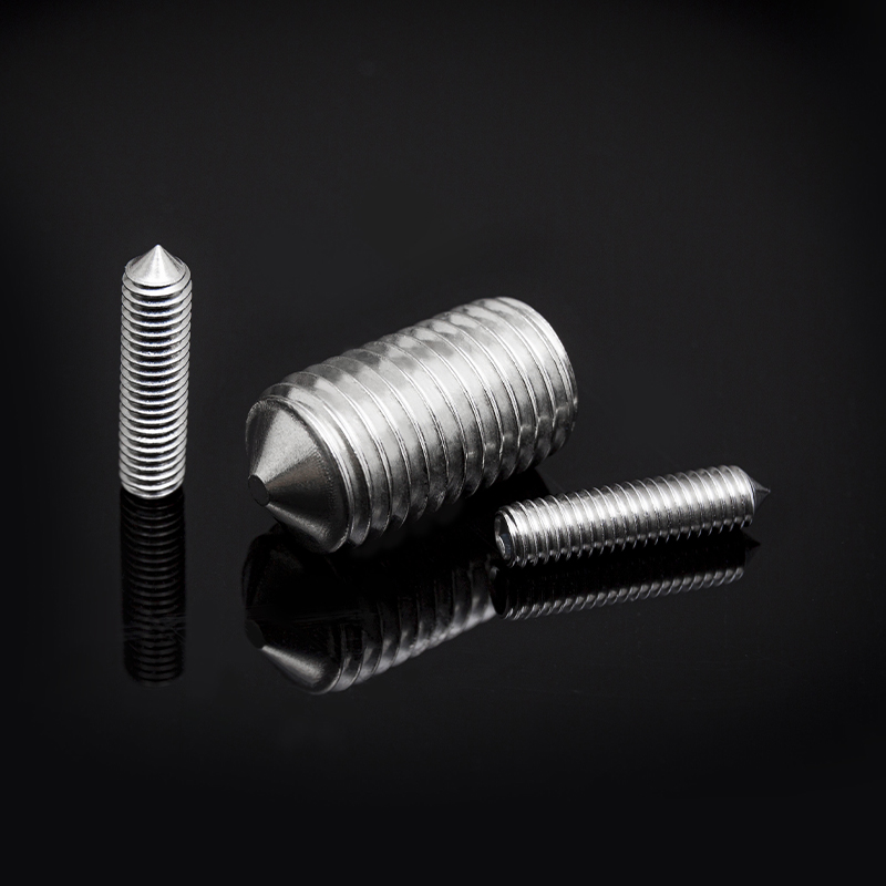 Viti di fissaggio a esagono incassato in acciaio inossidabile DIN914 con punta conica