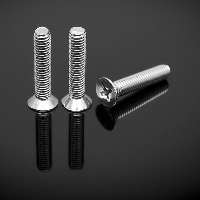 Viti a testa piatta svasata DIN965 a 90° con incasso a croce di tipo H